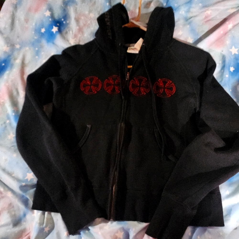 Y2K Independent zip-up hoodie